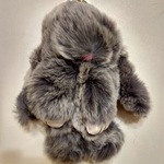 Brelock Bunny Grey & White 18 sm