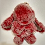 Brelock Bunny Red & White 18 sm 